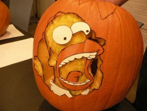 pumpkin-carvings-the-simpsons-homer-simpson-1